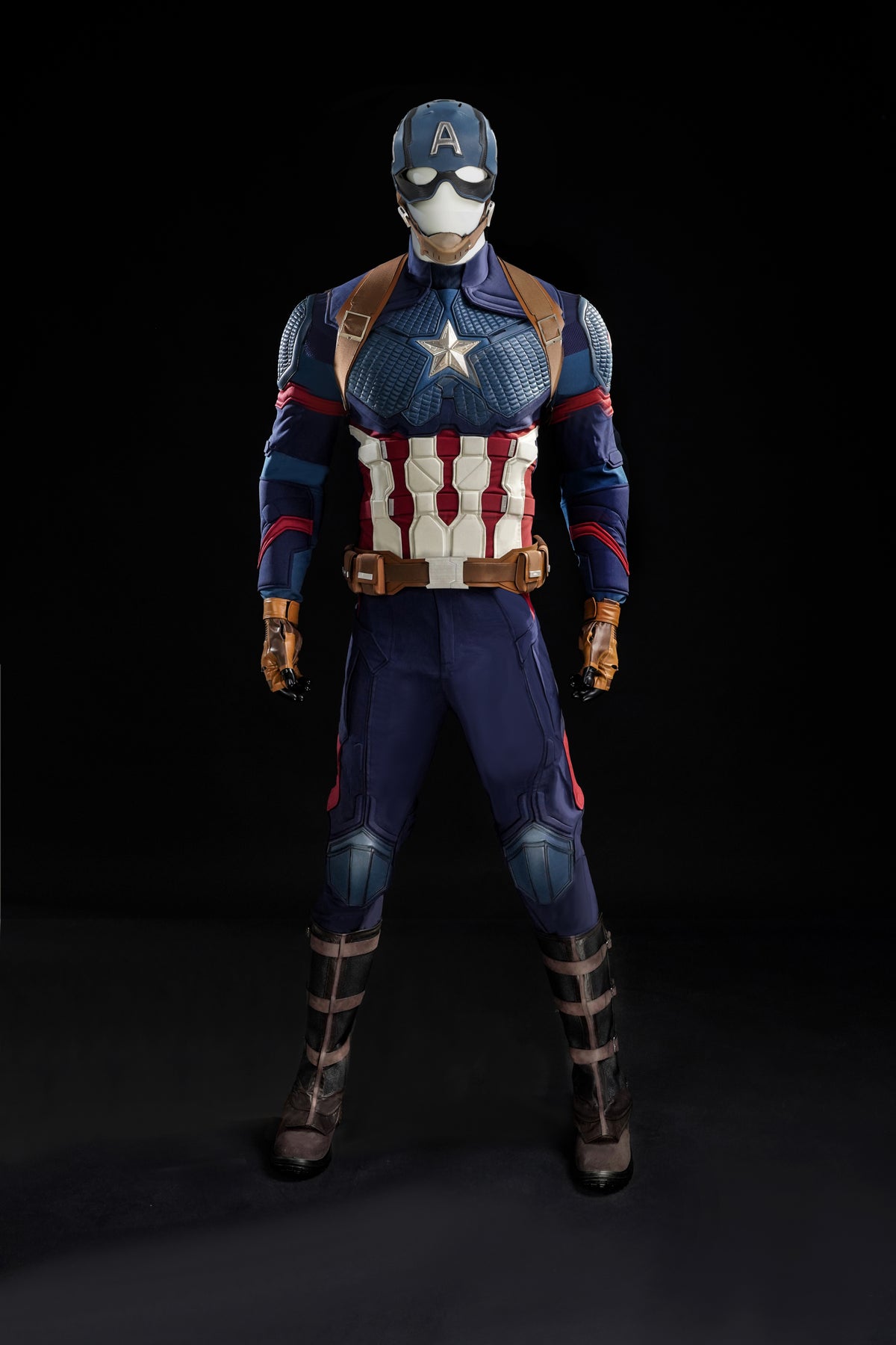Endgame Captain America Steve Rogers Cosplay Costume Retro Version