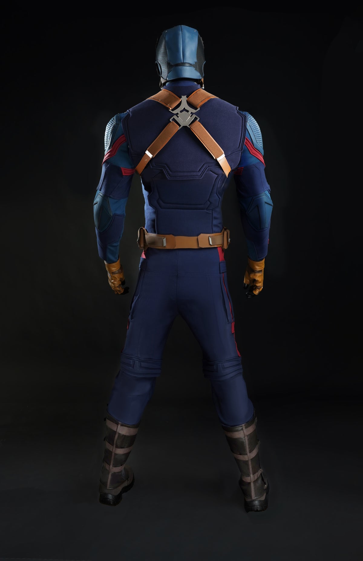 Endgame Captain America Steve Rogers Cosplay Costume Retro Version